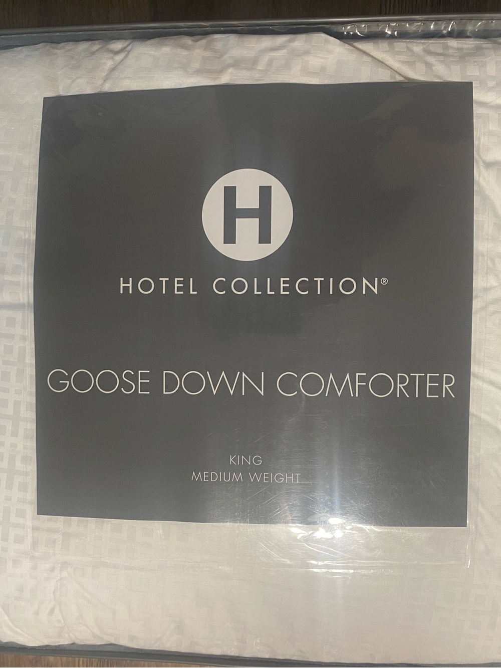 Hotel Collection Goose Down Comforter - White king Medium Weight